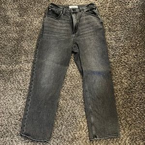 Abercrombie & Fitch curve love ‘The Ankle Straight  Ultra High Rise’ jeans.